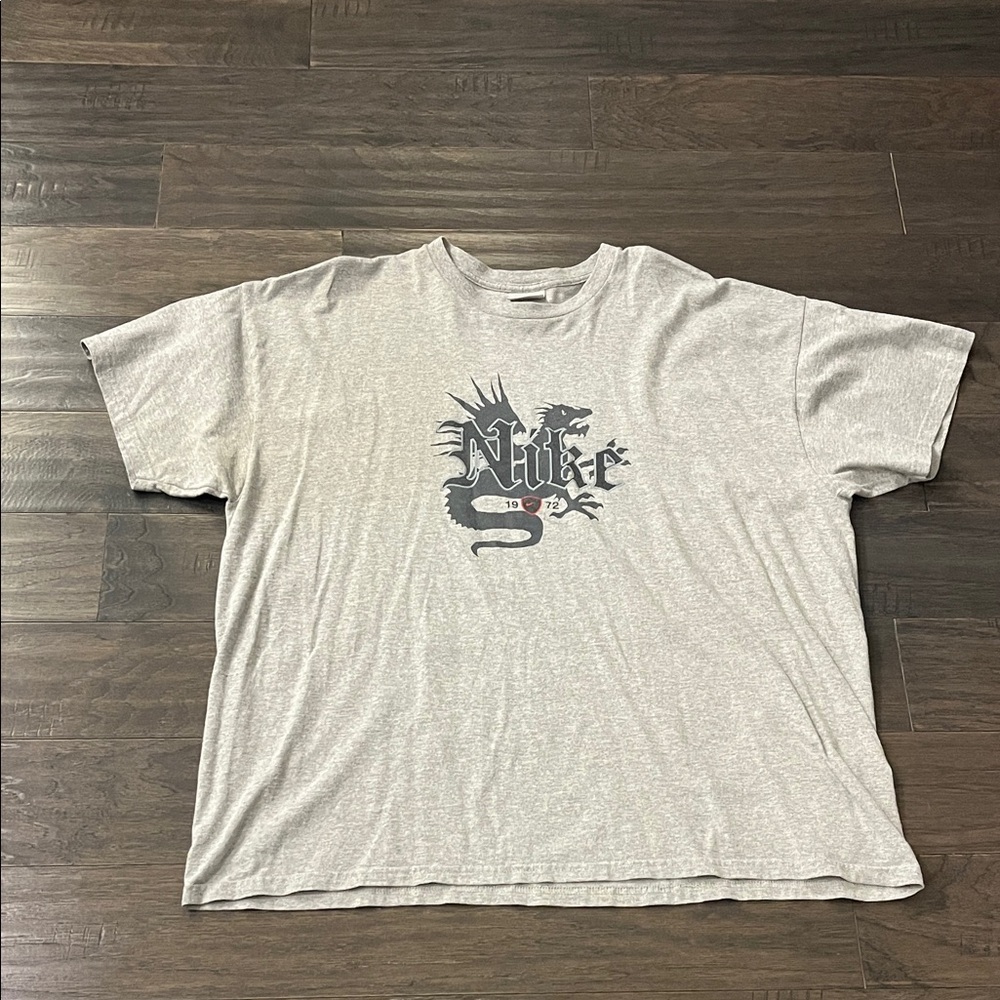 Nike Vintage Graphic T Shirt gray USA Fabric Men’s Size XXL